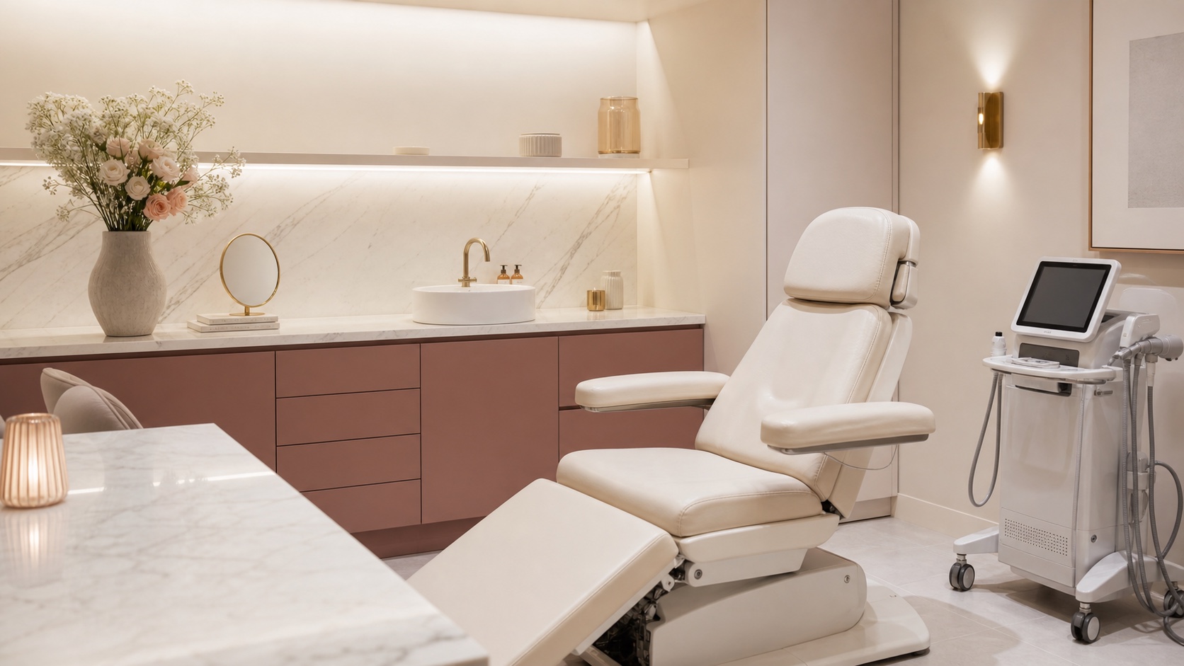 Behandlingsrum hos Clinique Noelle